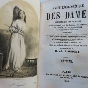 BLONDEAU encyclopédique des dames. Bibliothèque des familles. Guide 1855