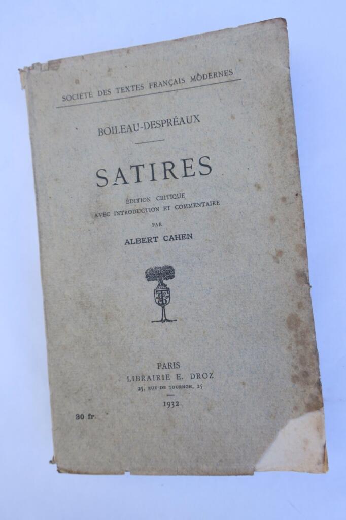 Critical edition of Satires with introduction and commentary