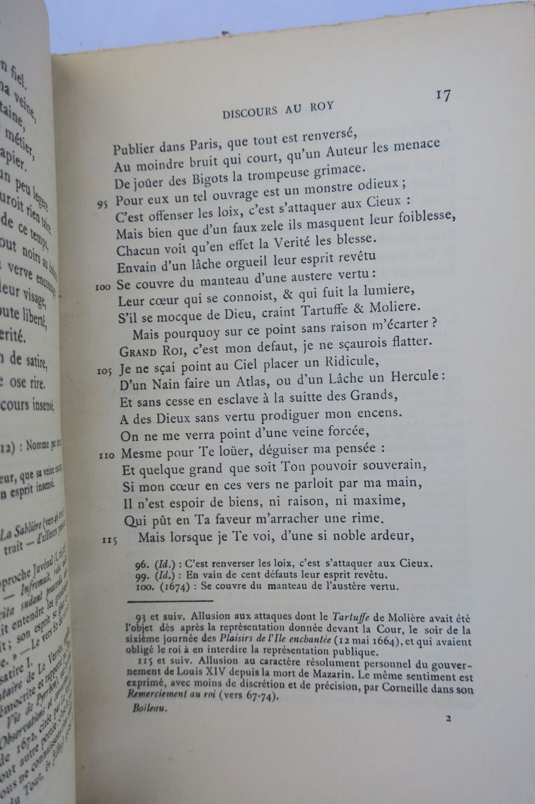 BOILEAU-DESPREAUX. Satires. Edition critique avec introduction.... – Image 3