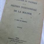 Bolivie la question du pacifique et la politique internationale de la Bolivie