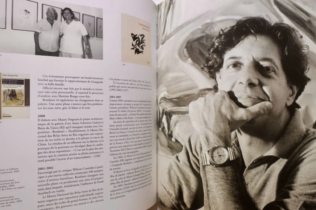 Brazilian painter's oeuvre 1970-2005 with artist dedication