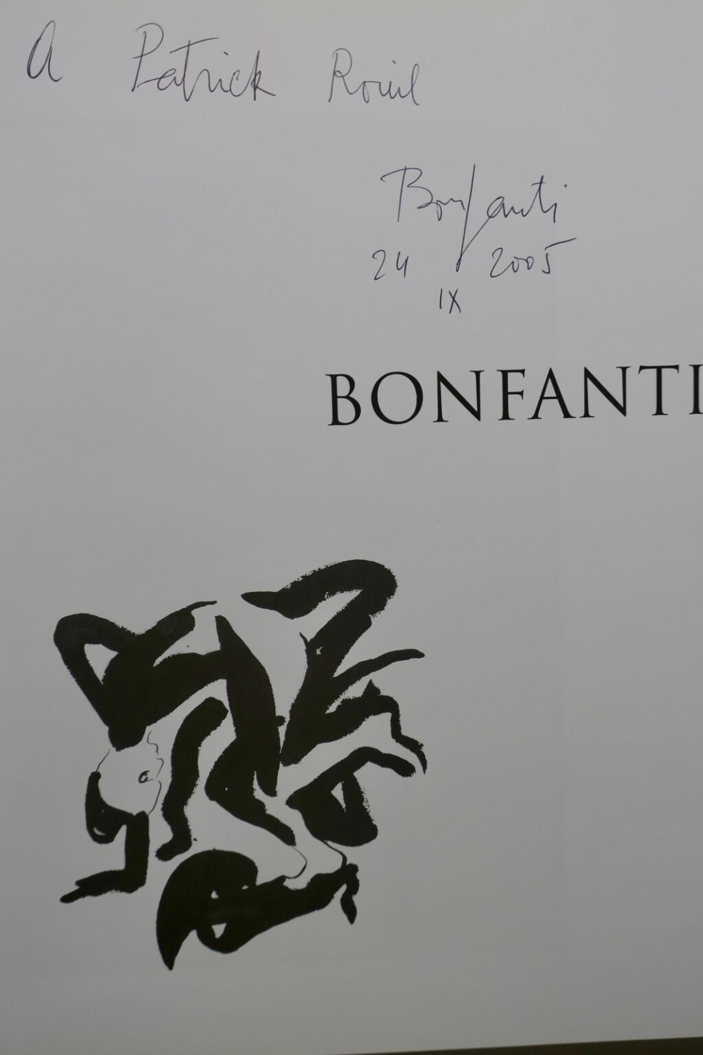 BONFANTI Monograph 1970-2005 with artist dedication
