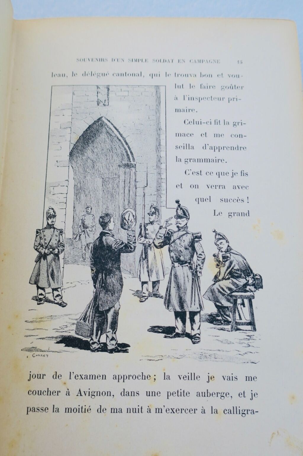 BONNEFOY (Marc) Souvenirs d'un simple soldat en campagne. 1859 ill-Carrey