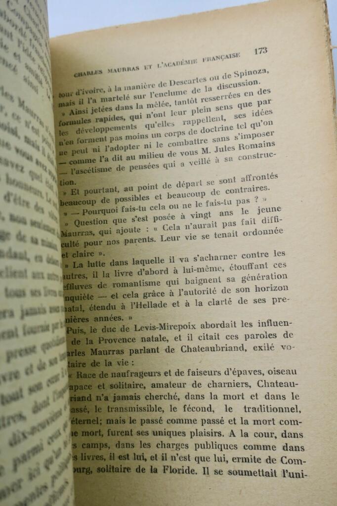 BORDEAUX, Henry. Charles Maurras et l’Académie Française + dédicace