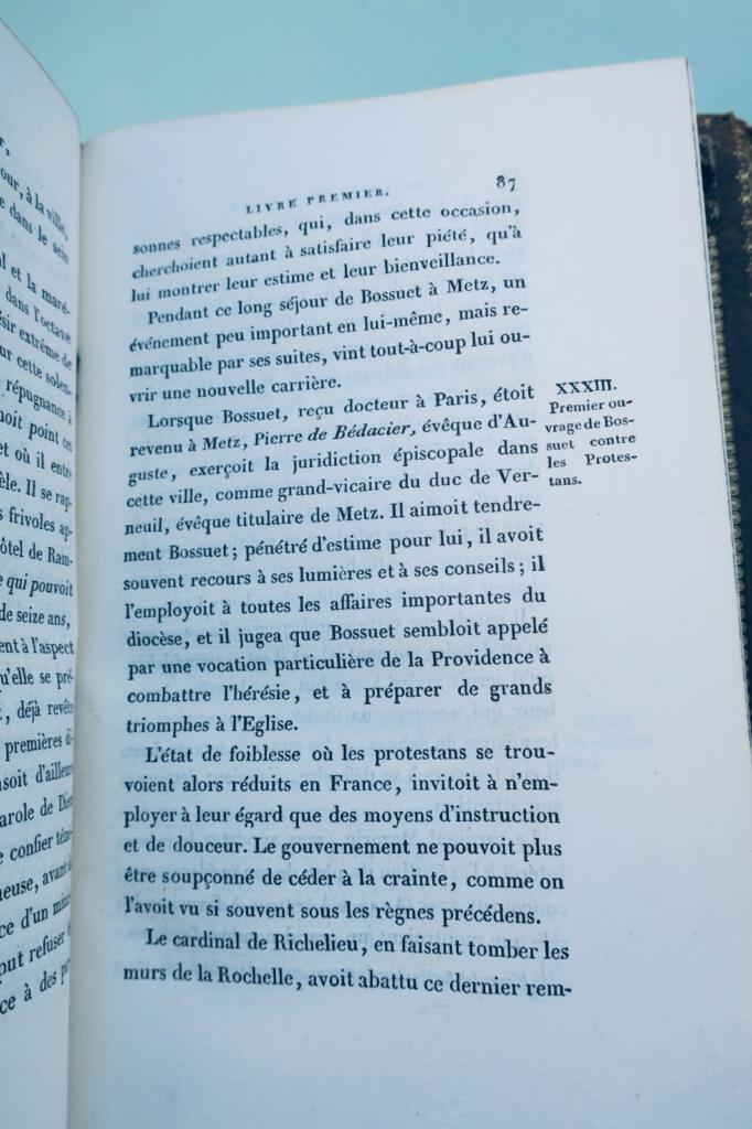 Bossuet Histoire de J.B. BOSSUET 1819 collège royal de Saint-Louis