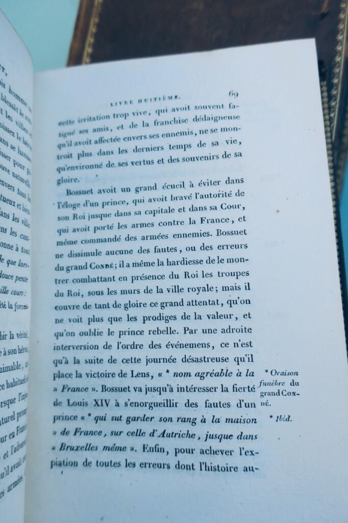 Bossuet Histoire de J.B. BOSSUET 1819 collège royal de Saint-Louis