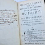 BOSSUET Méditations sur la rémission des pechez 1751