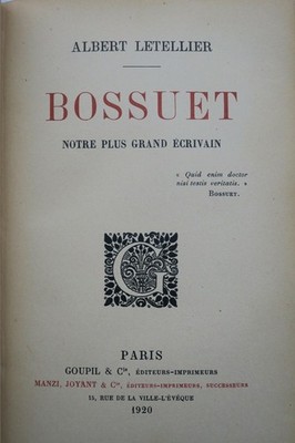 Feier des literarischen Erbes von Bossuet