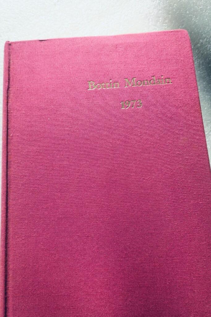 BOTTIN MONDAIN 1973 – Ganz Paris – Ganz Frankreich. DIDOT BOTTIN