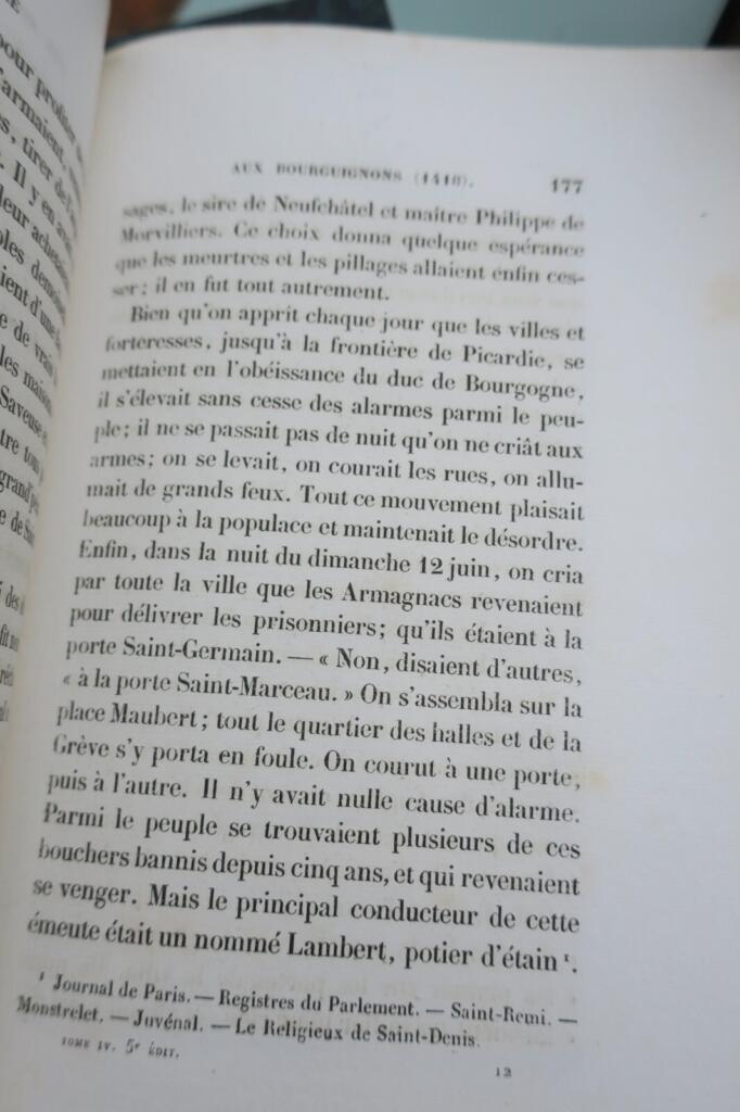Bourgogne BARANTE Histoire des Ducs de Bourgogne de la Maison de Valois 1837