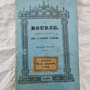 Bourse la bourse 74 x 115 mm;, 1838