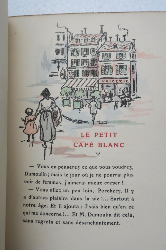 Illustrated coffee shop scenes