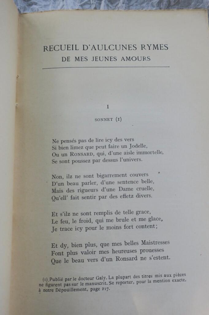 Renaissance poetry collection with scholarly apparatus