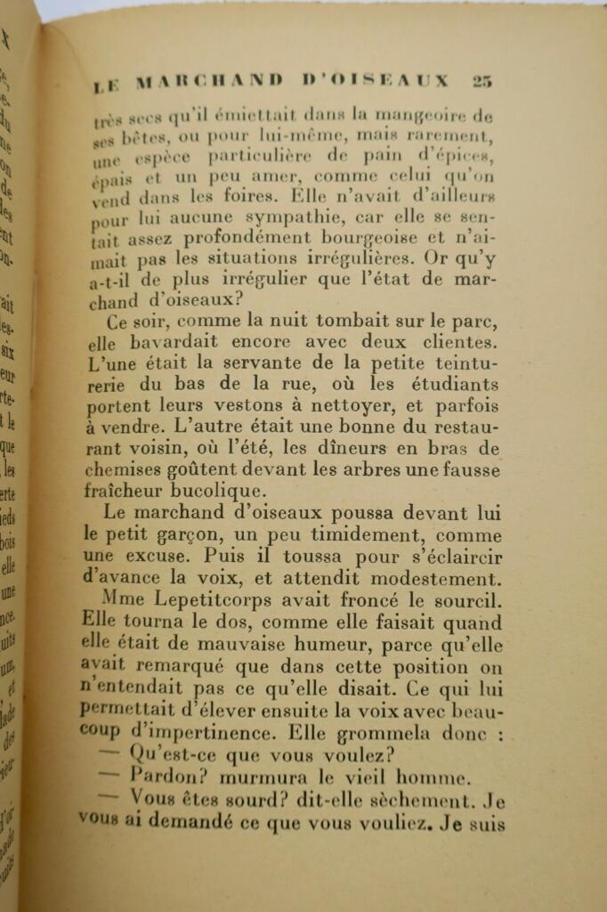 BRASILLACH Le Marchand d&rsquo;Oiseaux 1936 EO