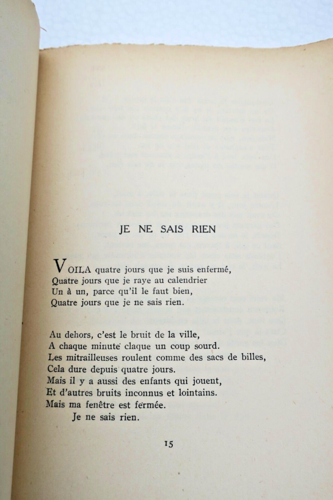 BRASILLACH ROBERT POEMES DE FRESNES LES SEPT COULEURS