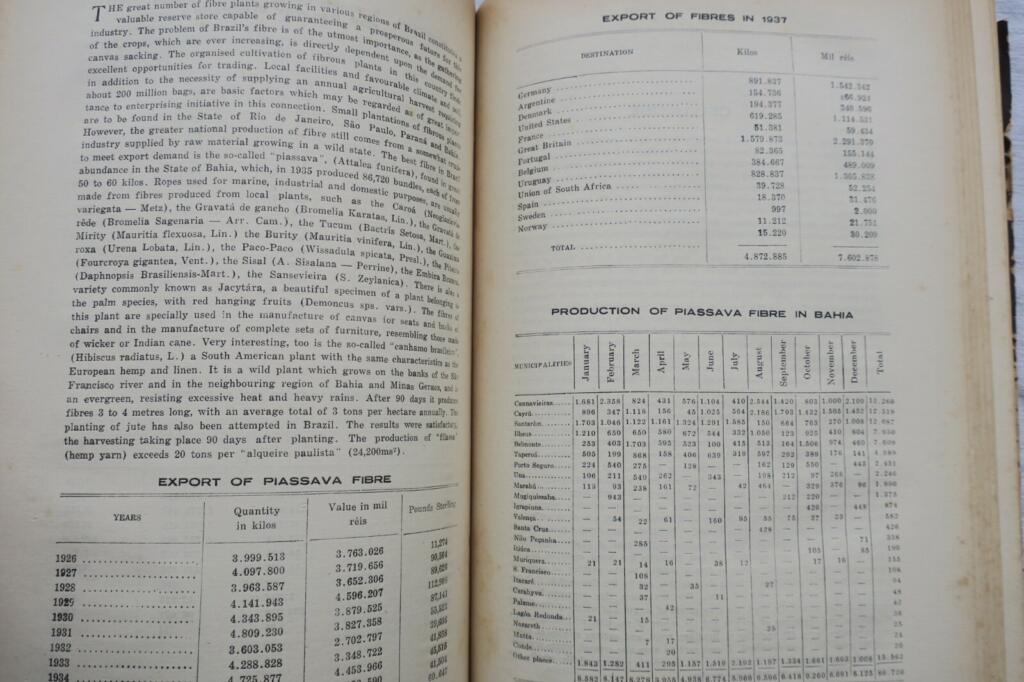 Brazil 1937 statistics, resources, possibilities