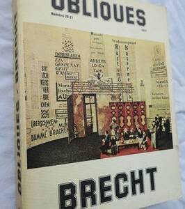 Brecht Obliques No. 20-21: Brecht