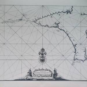 Bretagne Carte 62,5 x 90 cm calcographie musée du Louvre