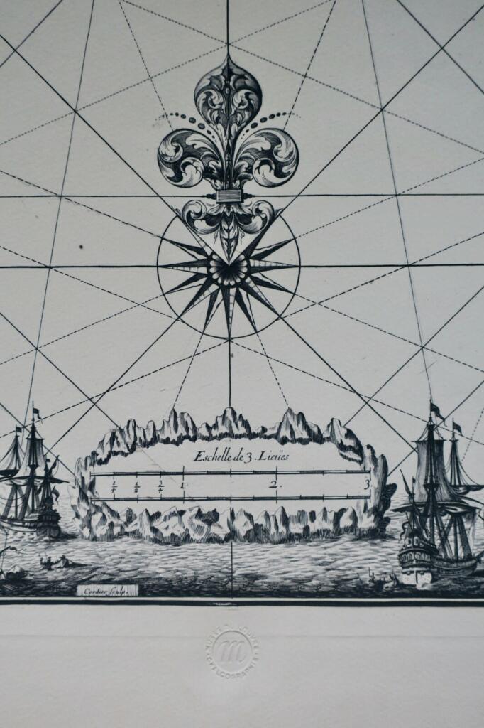 Bretagne Carte 62,5 x 90 cm calcographie musée du Louvre