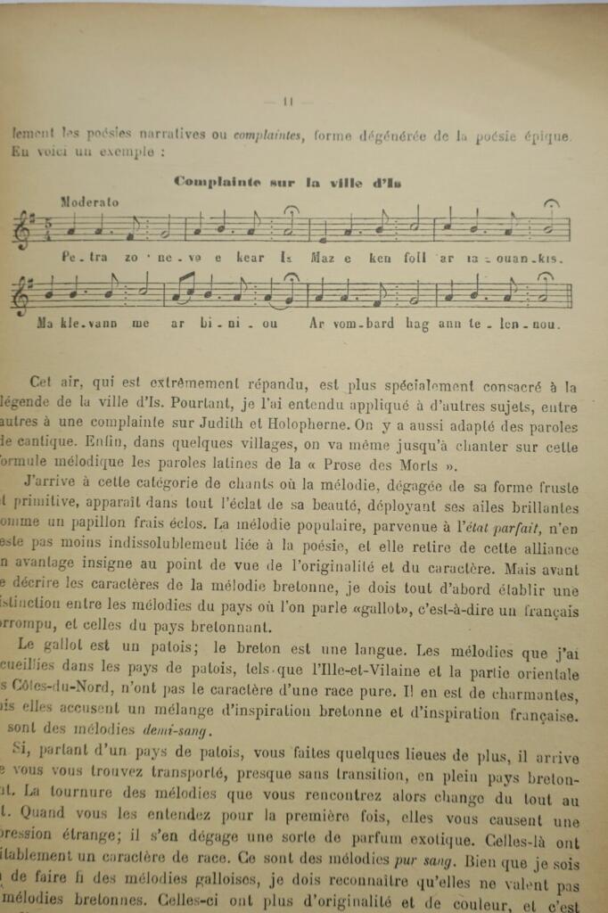 Thirty popular melodies from Lower Brittany