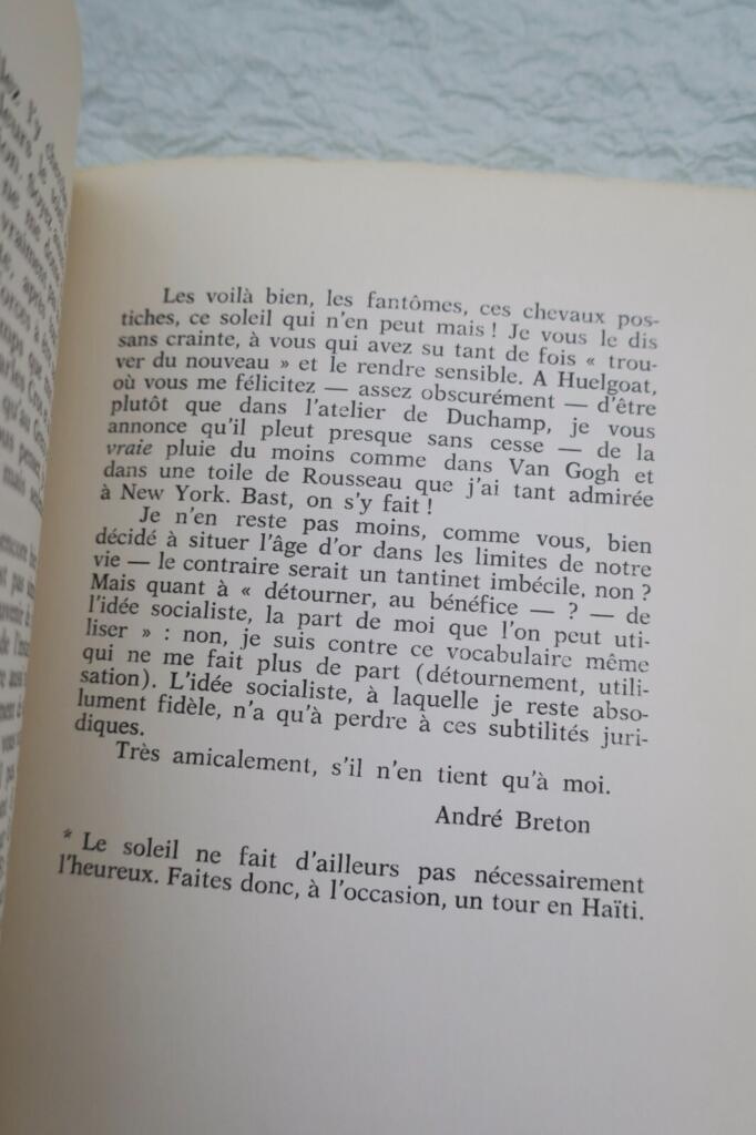 Five letters by the Surrealist master