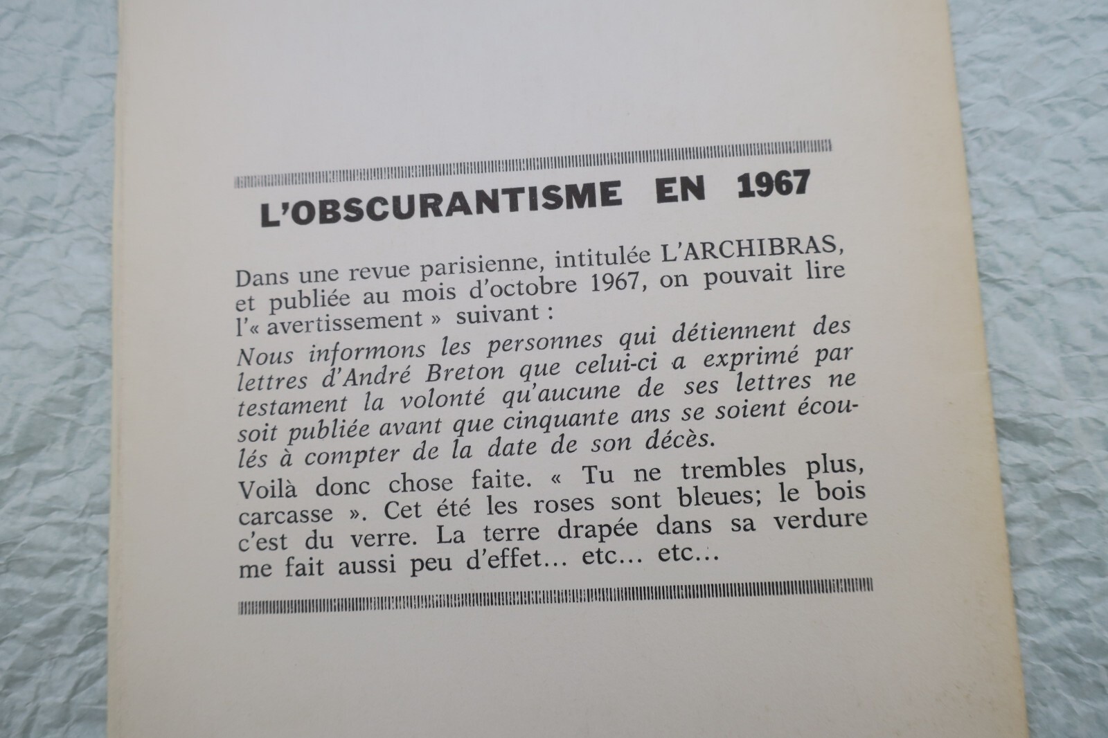 Korrespondenz von André Breton - Image 5
