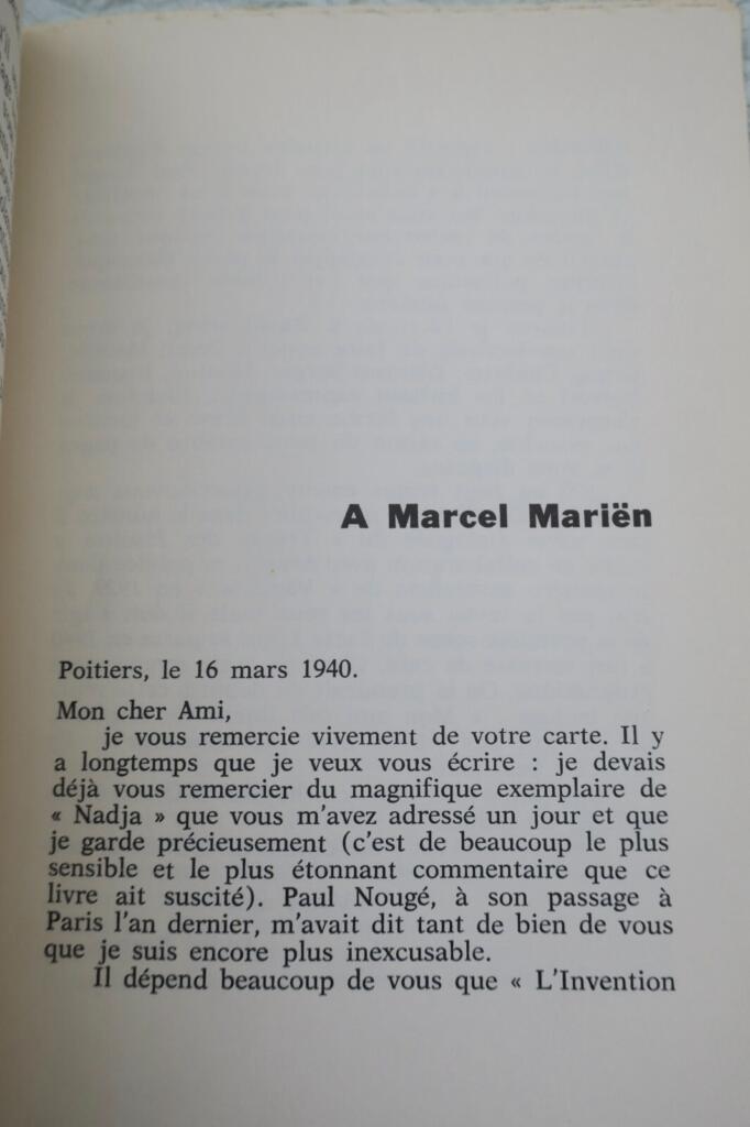 Five letters by the Surrealist master