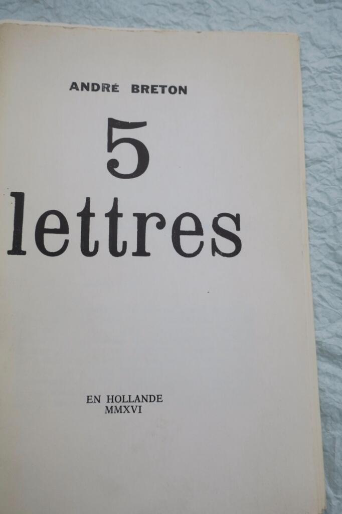 Five letters by the Surrealist master