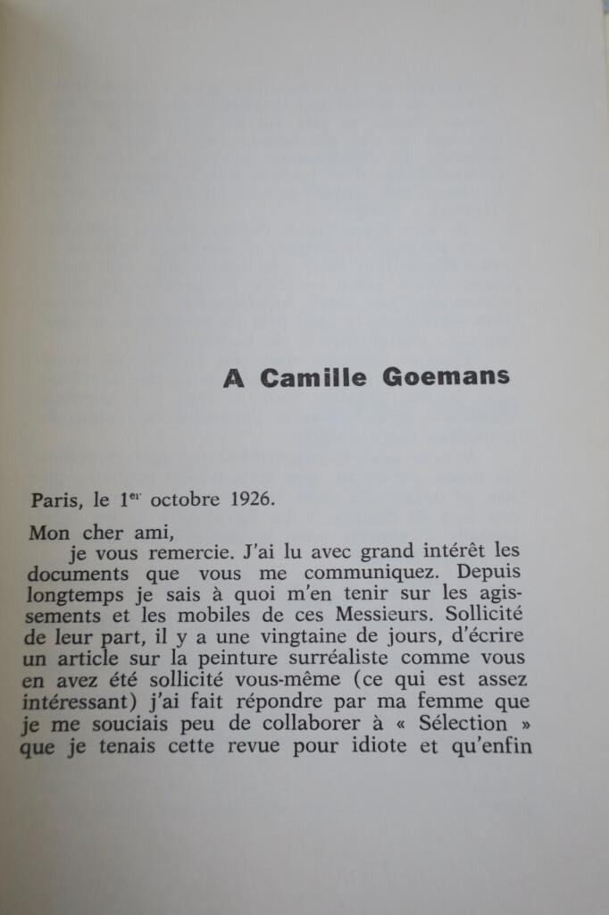 Five letters by the Surrealist master