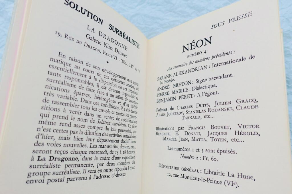 Surrealist exhibition catalog