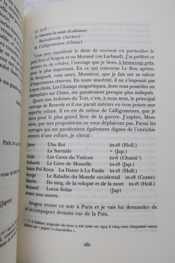 Surrealist correspondence with art patron Doucet