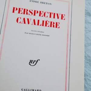 BRETON (André) Perspective cavalière VELIN