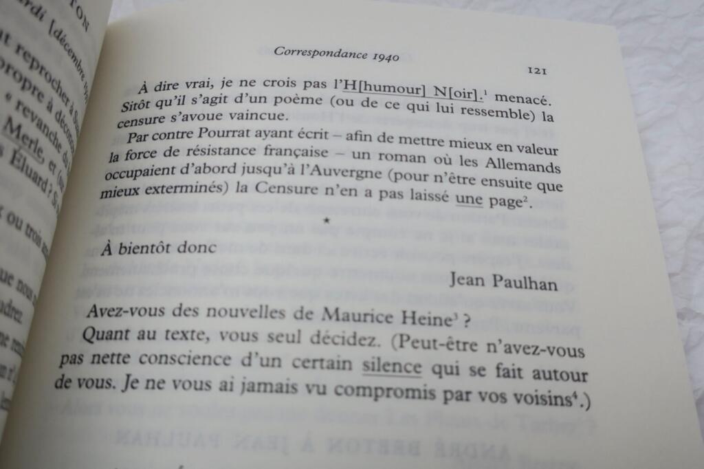 ブレトンとポールハンの書簡