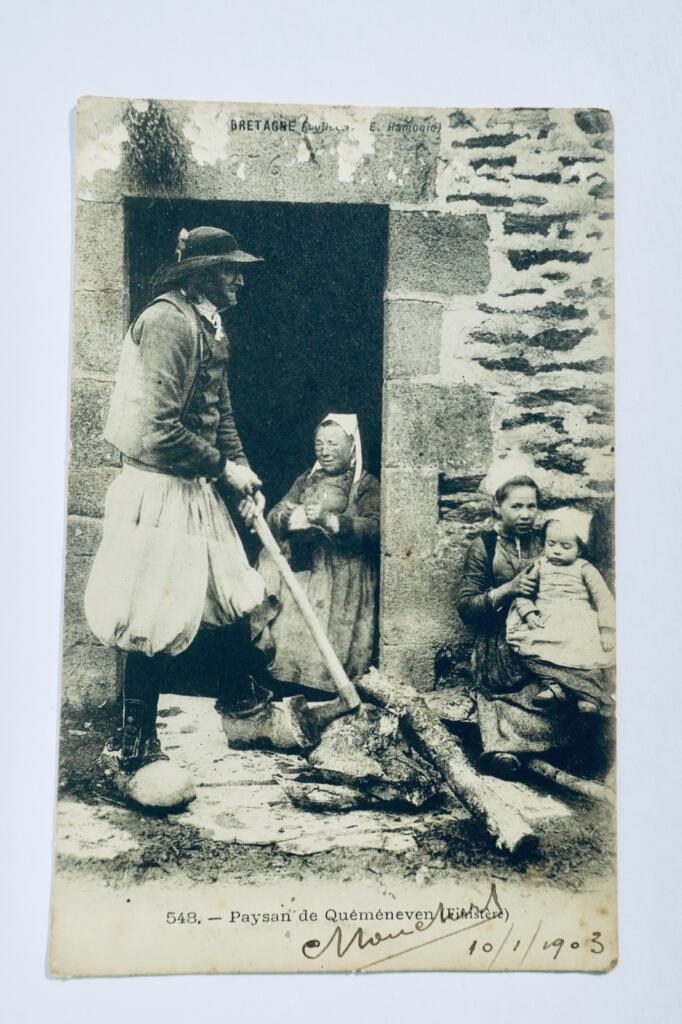 Breton Peasant & Sacred Fountain - Quéméneven