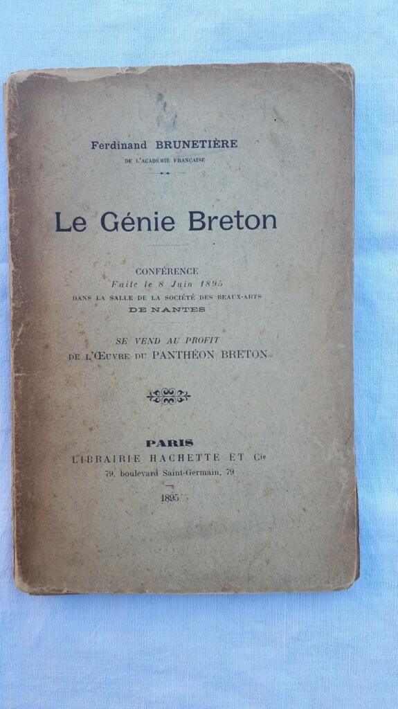 Breton Genius: A Lecture on French Literary Spirit