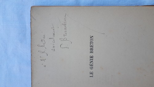 关于布列塔尼天才的原始讲座<span class="lla-card-orig-wrap"><span class="lla-card-orig">❦ BRUNETIERE LE GENIE BRETON. Conférence 1895</span></span> - La Librairie Antique