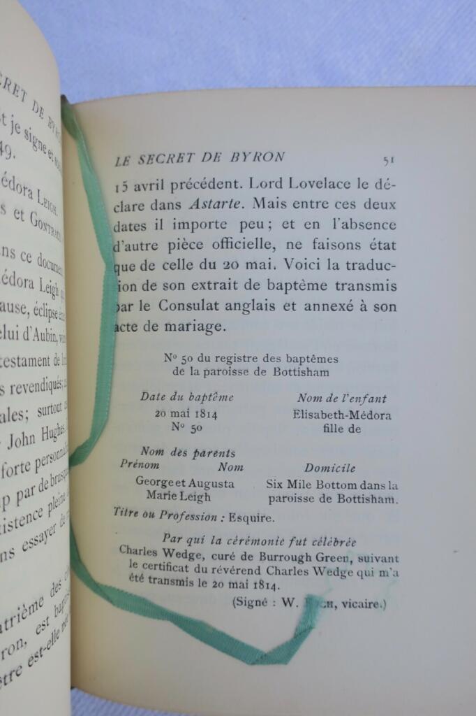 Byrons Geheimnis
