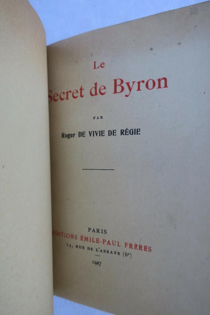 Byrons Geheimnis