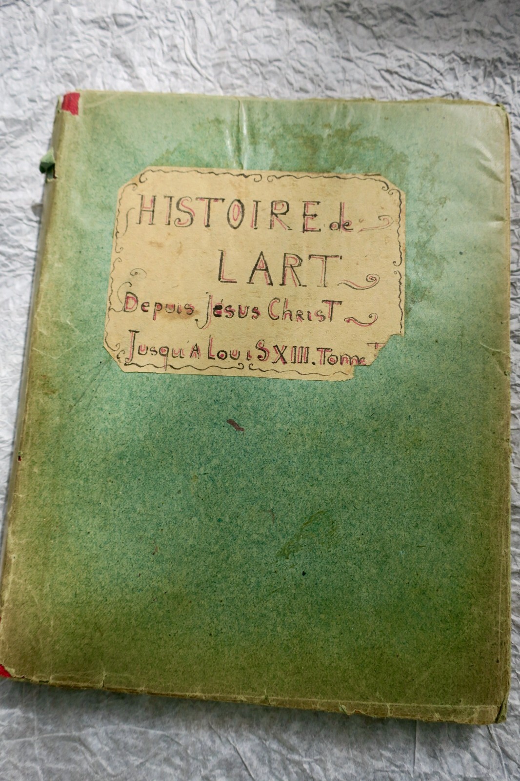 艺术历史手稿<span class="lla-card-orig-wrap"><span class="lla-card-orig">❦ CAHIER MANUSCRIT architecture histoire de l’art Tome II</span></span> - La Librairie Antique