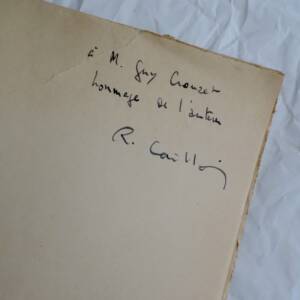 CAILLOIS Procès intellectuel de l'art (exposé des motifs) 1935