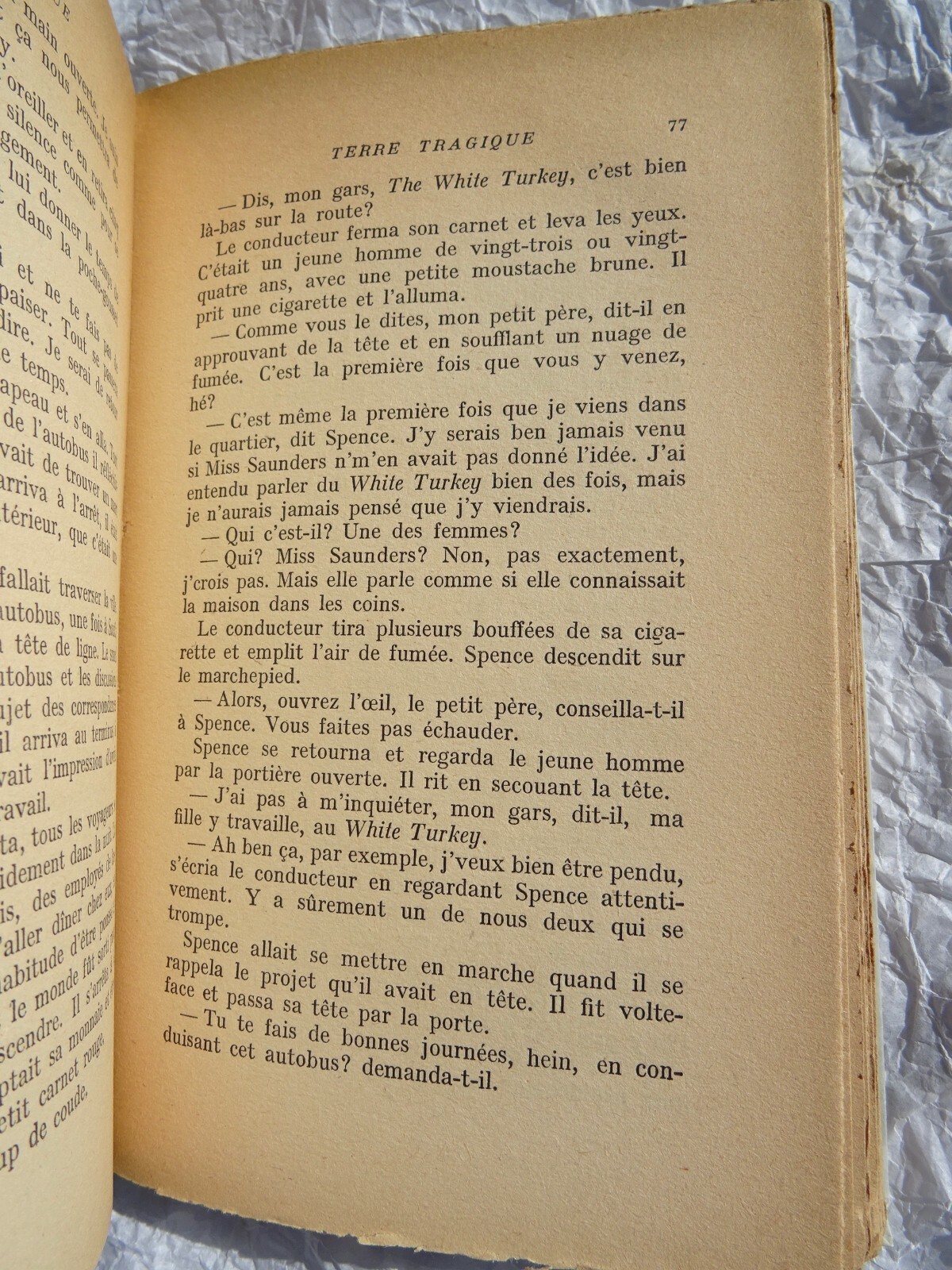CALDWELL (Erskine). Terre tragique. Gallimard blanche – Image 3