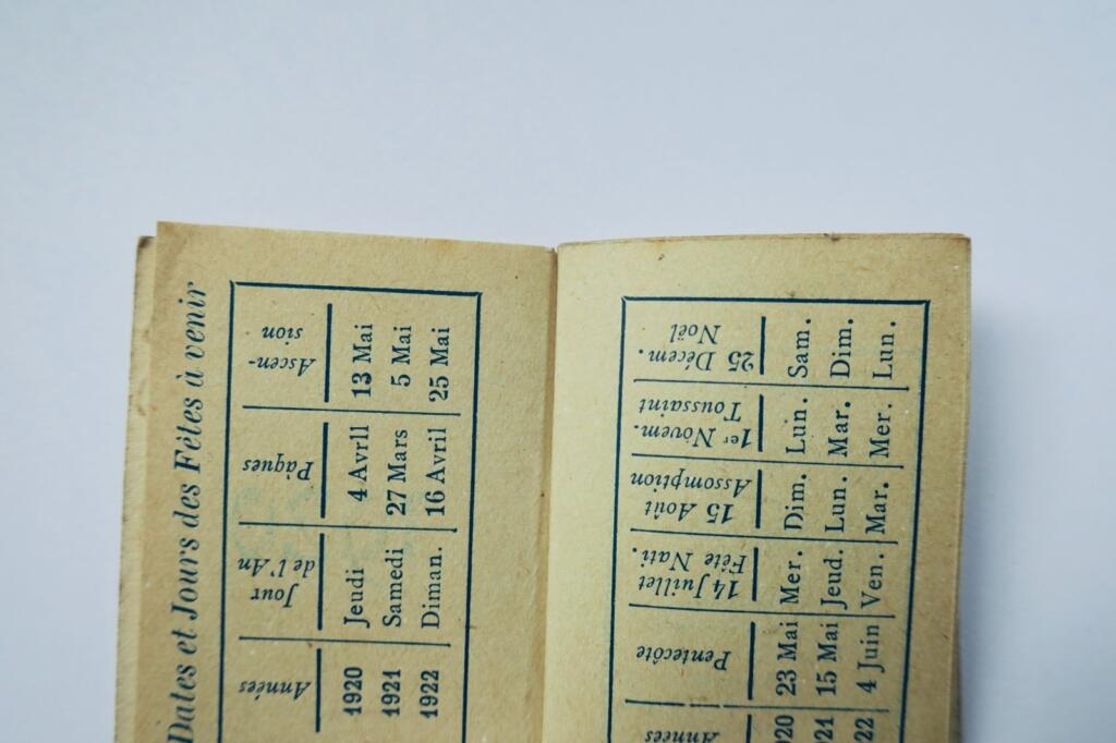 Taschenkalender 1920 - Miniaturformat