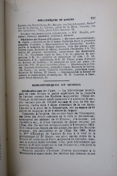 calvados Annuaire administratif du département du Calvados 1889 - La Librairie Antique