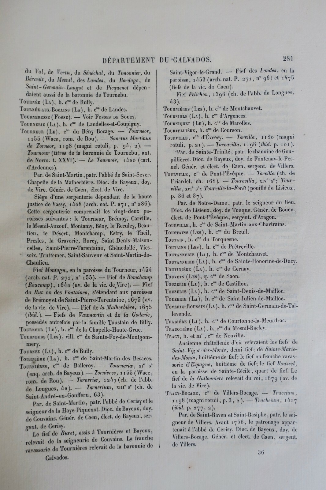 Calvados Dictionnaire topographique du département du Calvados,1883 - La Librairie Antique