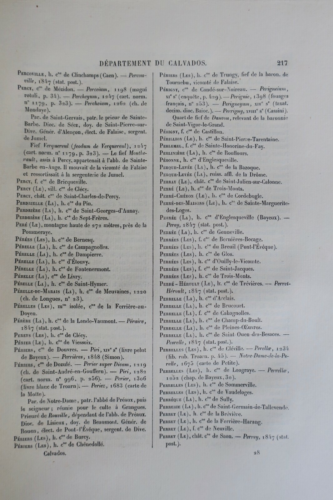Calvados Dictionnaire topographique du département du Calvados,1883 – Image 3