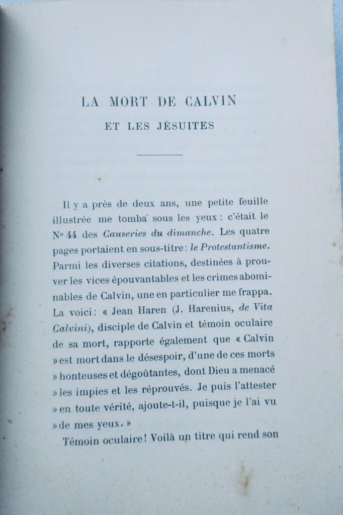 Untersuchung von Calvins Kontroversen