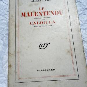CAMUS LE MALENTENDU CALIGULA NRF blanche