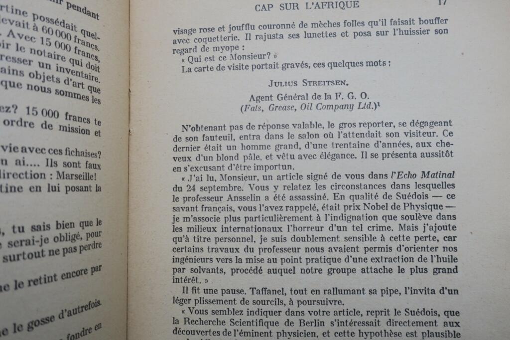 CAP SUR L&rsquo;AFRIQUE 1947