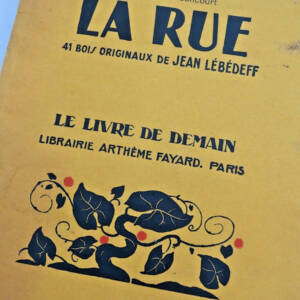 CARCO FRANCIS LA RUE- LE LIVRE DE DEMAIN Lébédeff