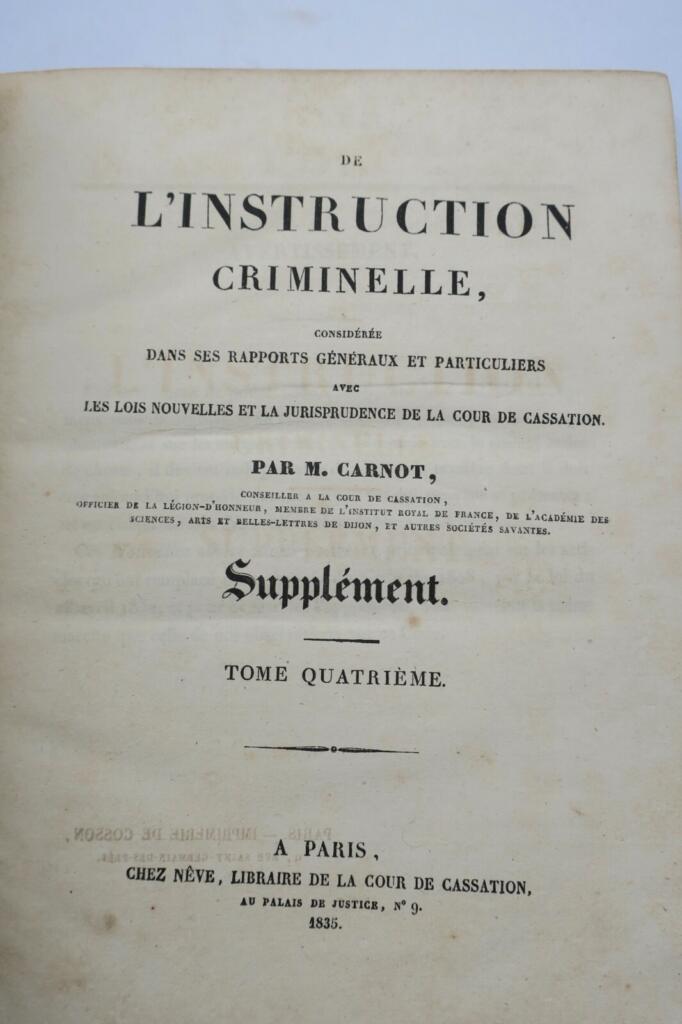 Criminal Instruction Overview